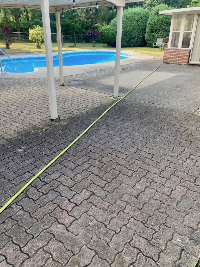interlock brick pressure washing before st. thomas